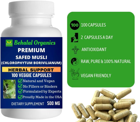Quick Release Capsules with Safed Musli for Enhanced Wellness