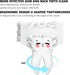 SNOWROSE 8 IPX7 2-12 Pcs Soft Bristles Kids Toothbrushes and Kids Electric Toothbrush U-Shaped Ultrasonic Waterproof