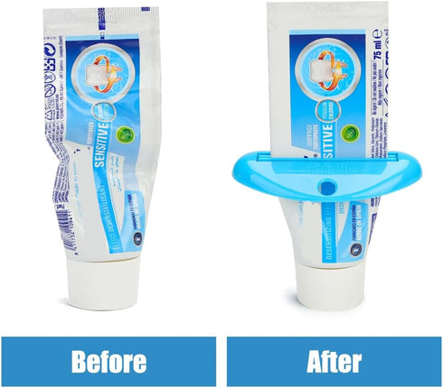 LoveInUsa Toothpaste Tube Squeezer Dispenser, 4 Pack Hanging Clips Holder Rolling Squeezer