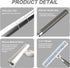 Pawy Pawy 2-in-1 Shower Squeegee for Glass Doors, Telescopic Squeegee for Window Cleaning with Microfiber Scrubber