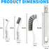 Kuaquetto Set 6Pcs 2Pcs Small Scrub Brush, Hard Bristle Crevice Cleaning Brush with Brush Heads & Handles