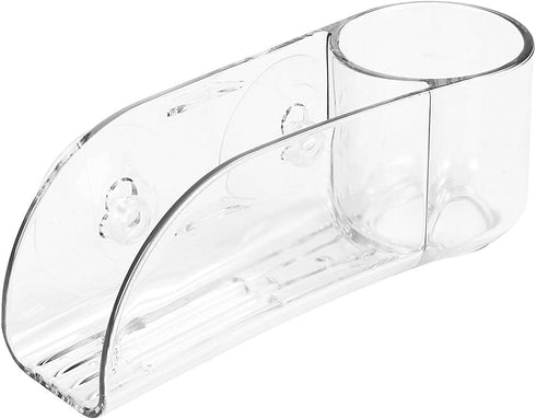 Spectrum Diversified Royo Suction Sink Sponge Center & Scrub Brush Holder for Kitchen Organization
