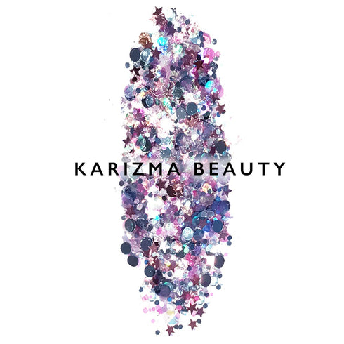KARIZMA Unicorn Body Glitter Set - 30g Chunky Face, Hair, Eye & Body Glitter for Women - Rave & Festival Accessories
