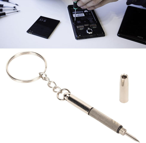50Pcs Glass Screwdrivers Set Keychain Eyeglass Multifunction Small Repair Kit for Eyeglass Frames, Sunglass, Jewelry,