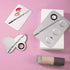 KissDate Makeup Mixing Palette - Stainless Steel Spatula Tray with Foundation Spatula, Cosmetic Mixer for Nail Art