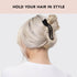 Kitsch Flat Hair Clips - 2pcs Big Flat Claw Clips for Women, Alligator Hair Clips for Thick & Thin Hair