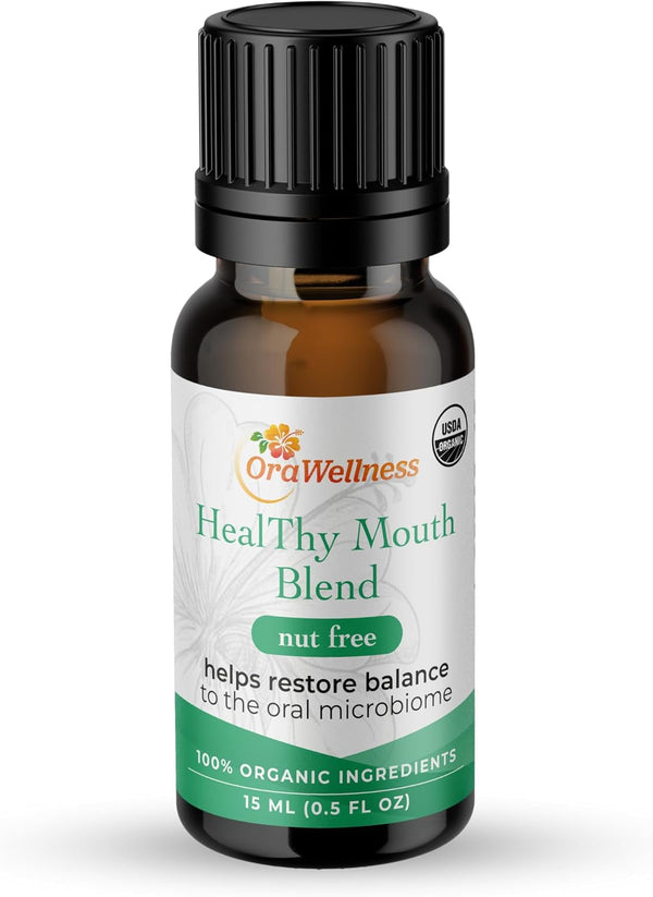 Nut Free Organic Toothpaste & Mouthwash Alternative, Natural Mouth Rinse, Pack of 1