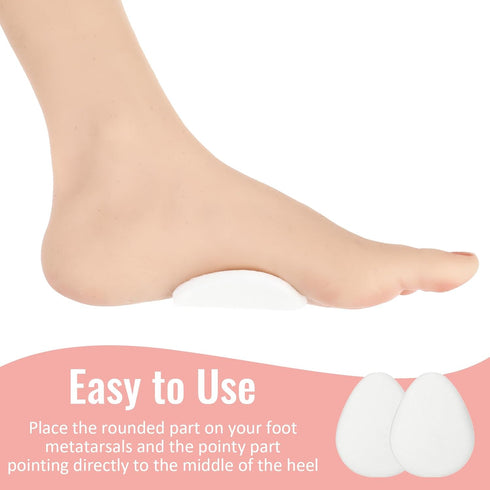 20 Pcs Metatarsal Felt Foot Pad - 1/4" Thick Ball of Foot Cushions for Metatarsalgia and Morton's Neuroma