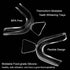 Piullzze 8psc 2 Teeth Whitening Trays Kits Mouth Trays & Tooth Boxes, Thermoform Moldable Whitening Teeth Tray, Oral