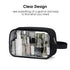 Narwey Clear Travel Toiletry Bag - Dopp Kit Makeup Organizer for Women and Men (Clear-Black)