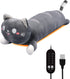 TEYOUAI 20" Grey Cat Heating Pad for Period Cramps USB Portable Electric 5