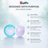 HepiFlo 2 12-Hour Menstrual Disc Combo Reusable Disc in Sizes (Small & Large) Medical-Grade Silicone, Leak-Free