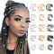 NAISKA 15PCS Hair Jewelry, Braid Beads and Accessories, Non-Piercing Ear Clip, Beard Beads for Women and Men