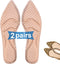 Shoe Inserts for Women - High Heel Insoles, 2 Pairs Beige, Breathable 5D Sponge Comfort Insoles for Pain Relief