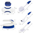 CELOX 5 Pack Kitchen Scrub Brush Set with Ergonomic Handle, Deep Cleaning Brushes with Hanging Hole, Include Dish Brush, Grout Brush, Groove Gap Brush, Bottle Brush, Bathroom Brush
