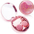 Contact Lens Case, Cute Bling Stars Holder Travel Kit with Remover Tool and Mirror (Pink)