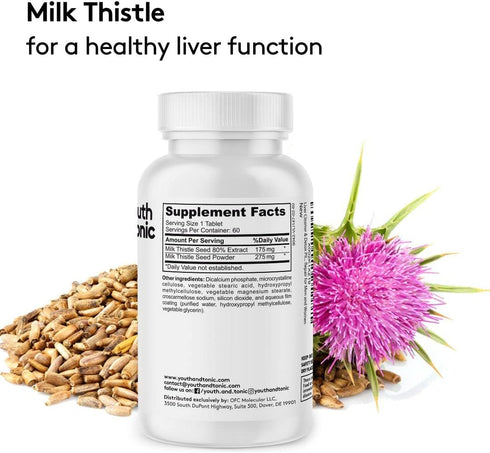 Liver Support & Morning Pills - After Party Supplement Kit with Milk Thistle + Electrolytes & B Complex Vitamins