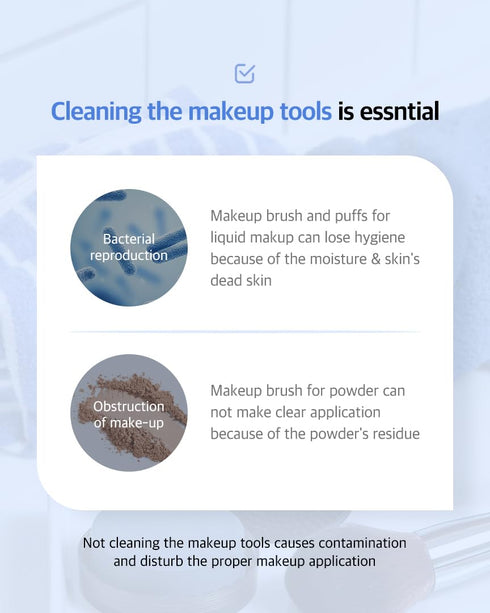 Solid Makeup Brush Cleaner, 300+ Uses, Convenient Cleaner for Brushes & Puffs, Compact Size