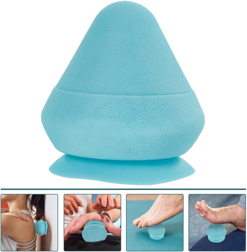 Ipetboom 2.87X2.75X2.75 Inches Multifunctional Fascial Foot Massage Ball for Back Neck Waist Pain Relief Handheld Deep