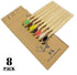 Virgin Forest 8 Pcs Bamboo Toothbrush, BPA-Free Soft Toothbrushes, Eco-Friendly Biodegradable Travel Set