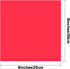 Outus Cello Sheets Cellophane Wraps, 8 by 8 Inch, 8 Colors, 104 Pieces (Red)