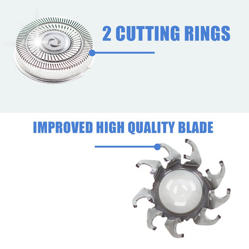 Shaver Replacement Blades for Skull Shaver Pitbull Gold PRO, 1 Set of Replacement Heads