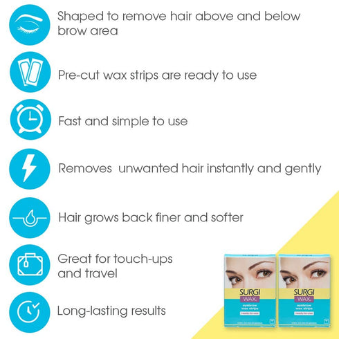Surgi-Wax Brow Shapers, 28 Applications, Pack of 1