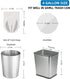 4 Gallon Small Bathroom Trash Bags, Clear Unscented 180 Counts, Strong Plastic Mini Garbage Bags for Office, Tiny Waste
