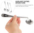 Healvian 3pcs Adaptive Utensils Set, Left Handed Grip Forks and Spoon for Hand Tremors, Built Up Handicap Utensils for