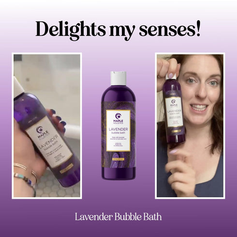 Premium Lavender Bubble Bath Soak, Aromatherapy Bubble Bath Soap for Dry Skin