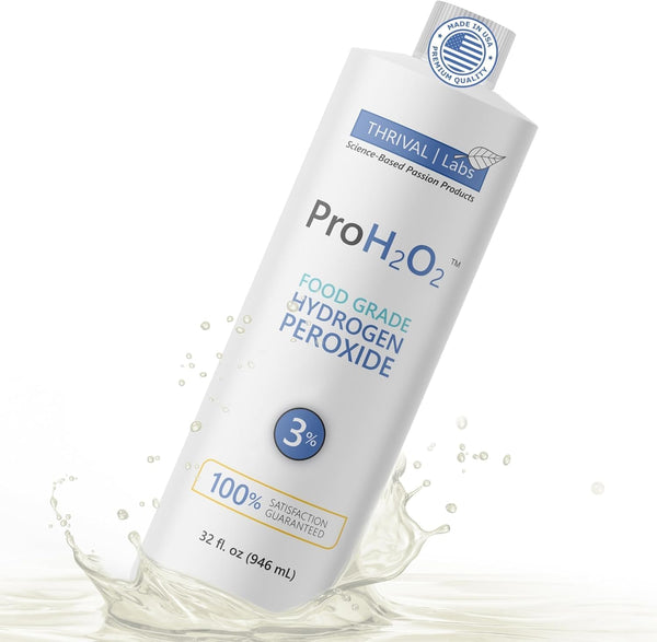 ProH2O2 3% Food Grade Hydrogen Peroxide Natural Cleaner & Disinfectant Suitable for