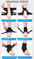 SUJAYU Pack 1 Ankle Brace Elastic Supports for Men Women, Ankle Strap Ankle Support for Men Ankle Compression Sleeve