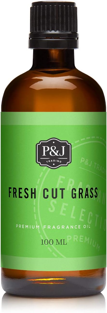 Fresh Cut Grass Scented Oil 100ml P&J Trading - Fragrance Oil for Candle Making, Soap Making, Diffuser Oil