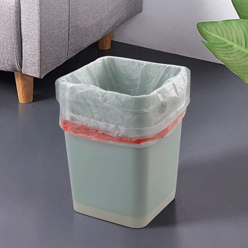 Clear Drawstring Garbage Bags, Kitchen Trash Bags, 240 Bags (4 Rolls, 3 Gallon)