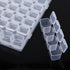 Adjustable 28 Slots Clear Plastic Medicine Pill Jewelry Organizer Box, Suitable for Pills and Earrings