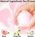 Rose Vanilla Bath Bomb, Mega Foaming Bubbles, Infused with Stress Relief Jasmine, Luxurious Spa Bath Essentials