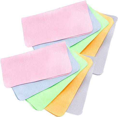 Shammy, Eye Glass Clean Cloths,Very Absorbent and Very Soft, Thickened 230GSM,10 Pack,Glasses
