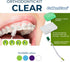 Orthodontic Kit Clear: Oral Care Set with Toothbrush, Protector Cap, Floss, Wax, and Interdental Brushes with Case