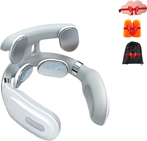 Hwocw Neck Massager, Upgraded Neck Massager with Heat, Instant Necks Relief, Wireless Back