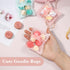 NUOMI 200Pcs Self Adhesive Pink Cookie Bags, Resealable Cellophane Bags for Gift Giving, 3.9"x3.1" with Bow Decoration