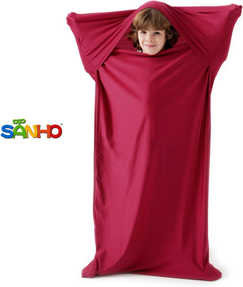 SANHO Premium Sensory Sock Body Sock, Perfect for Children with Sensory Processing Disorder, Updated Version (Wine red