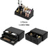 READAEER 3 Pieces Makeup Organizer with 6 Drawers for Cosmetic Storage (Black)