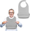 Adjustable Silicone Adult Bib, Washable Bib for Men & Women, Waterproof bib
