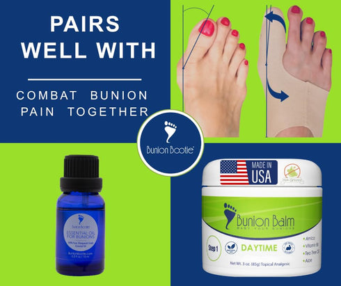 Soothing Bunion Balm Cream for Dry Cracked Feet, Hallux Valgus Care & Moisturizer for Massaging (Step 2 of 2-Step)