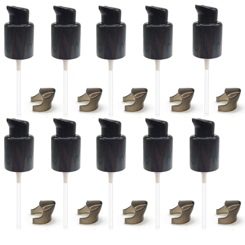 TIHOOD 10PCS Replacement Foundation Pump, Black Plastic Cosmetic Liquid Foundation Makeup Pump Replacement Tool