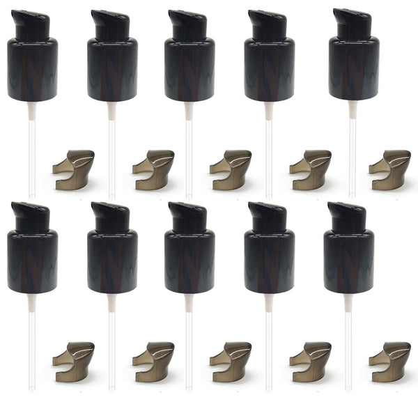 TIHOOD 10PCS Replacement Foundation Pump, Black Plastic Cosmetic Liquid Foundation Makeup Pump Replacement Tool
