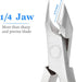 IVON Cuticle Trimmer, Professional Non-Slip Stainless Steel Nipper, Blue