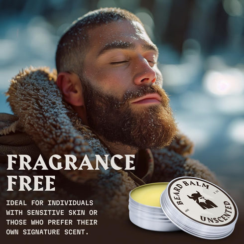 Striking Viking Beard Balm for Men – 2 Oz Light Hold, Unscented Leave-in Conditioner with Shea Butter, Tea Tree, Argan