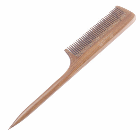 Sandalwood Fine Tooth Comb - Natural Aroma Wooden Tail Comb for Women, No Static