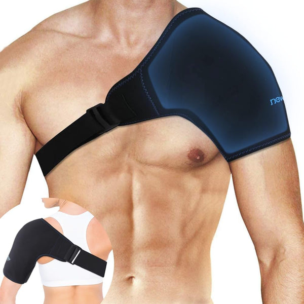 NEWGO Shoulder Ice Pack Wrap for Rotator Cuff Cold Therapy, FSA or HSA Eligible for Shoulder Pain Relief, Medium Size